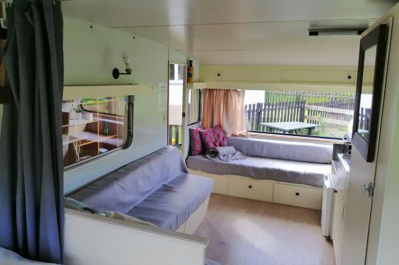 Caravan living area